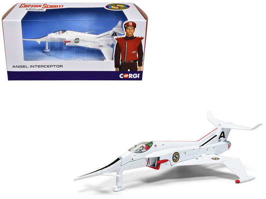Angel Interceptor Aircraft "World Army Air Force" White "Captain Scarlet and the Mysterons" (1967-1968) TV Series Diecast Model by Corgi LuxuryLifeWay Online Store