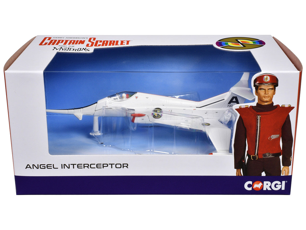 Angel Interceptor Aircraft "World Army Air Force" White "Captain Scarlet and the Mysterons" (1967-1968) TV Series Diecast Model by Corgi LuxuryLifeWay Online Store