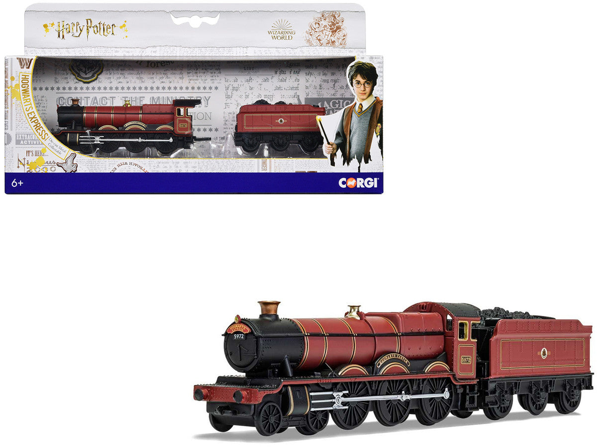Hogwarts Express Locomotive with Coal Train Car "Harry Potter" Movie Series 1/100 Diecast Model by Corgi LuxuryLifeWay Online Store