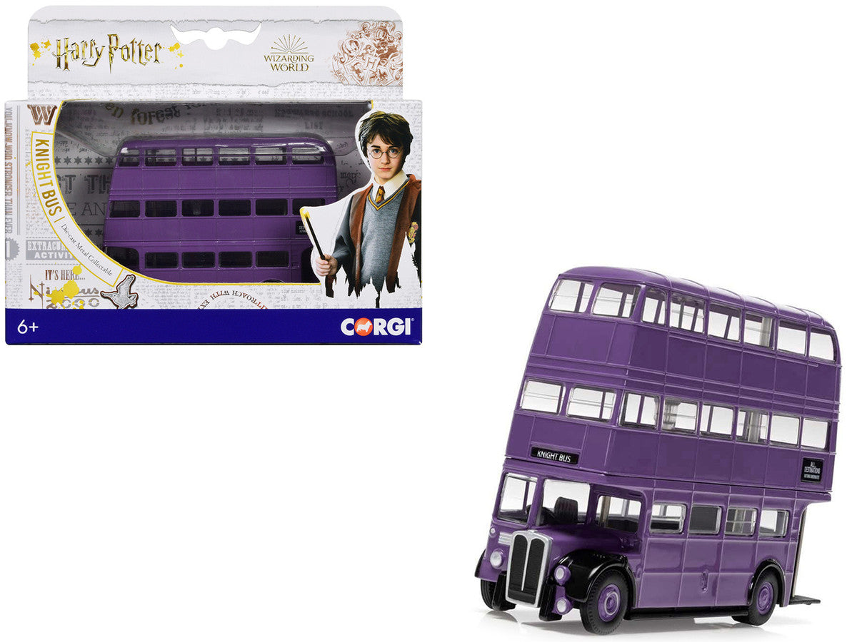 "Knight Bus" Triple Decker Bus Purple "Harry Potter" Movie Series Diecast Model by Corgi LuxuryLifeWay Online Store