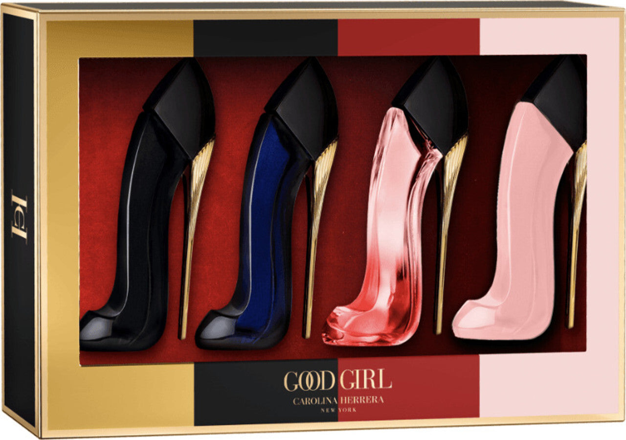 Carolina herrera 4 * 7 ml eau de parfum mini set: good girl blush + very good girl + good girl + very good girl elixir LuxuryLifeWay Online Store