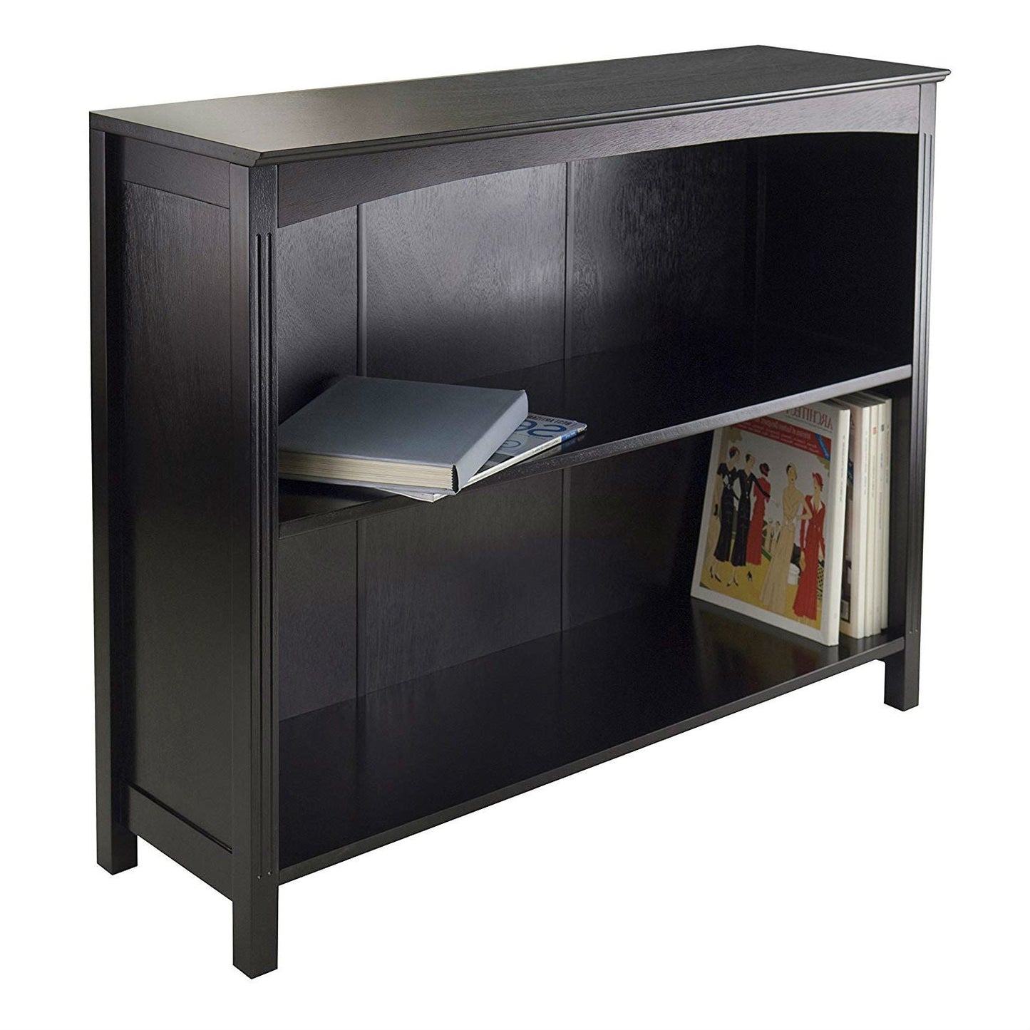 Espresso Sturdy 3 Tier Bookcase Shelf Dresser LuxuryLifeWay Online Store