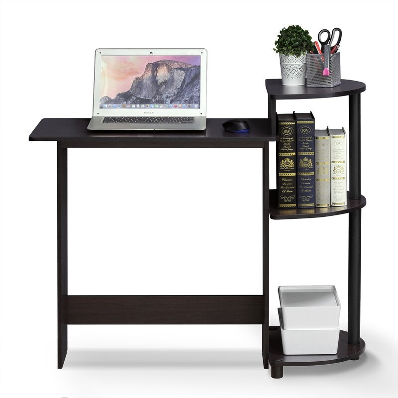 Contemporary Home Office Computer Desk in Black Finish LuxuryLifeWay Online Store