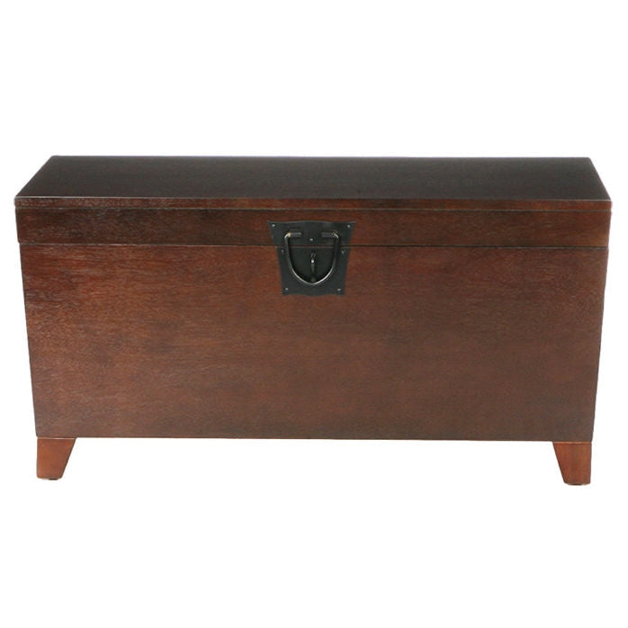 Contemporary Lift Top Coffee Table Storage Trunk in Espresso Finish LuxuryLifeWay Online Store