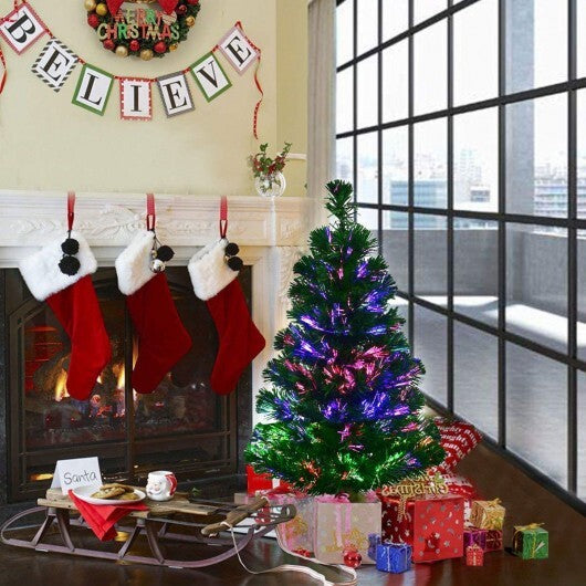 3' / 4' / 5' / 6' Fiber Optic Artificial PVC Christmas Tree-5 ft