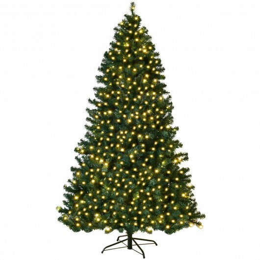 7 Feet PVC Artificial Christmas Tree with LED Lights-7 ft