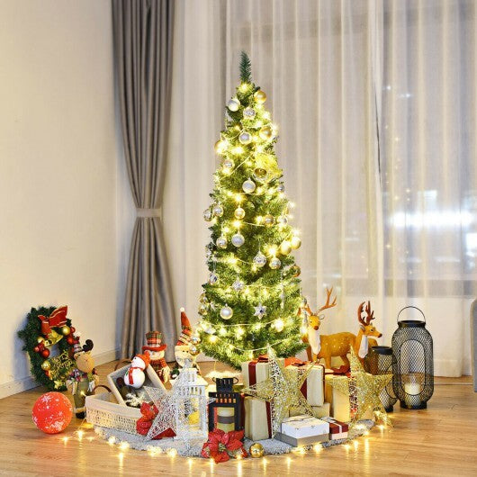 PVC Artificial Slim Pencil Christmas Tree-9 Feet LuxuryLifeWay Online Store