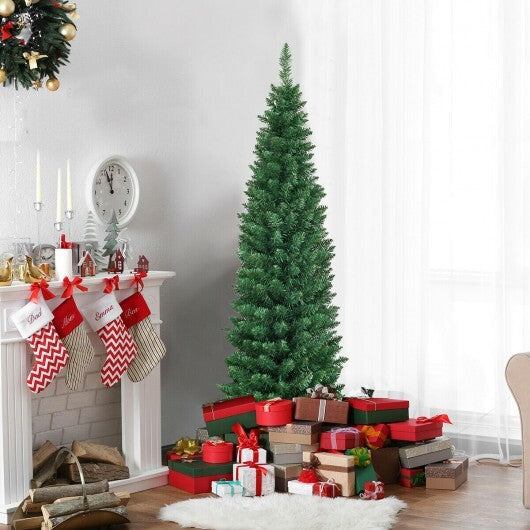 PVC Artificial Slim Pencil Christmas Tree-9 Feet LuxuryLifeWay Online Store