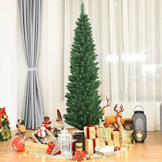 PVC Artificial Slim Pencil Christmas Tree-9 Feet LuxuryLifeWay Online Store