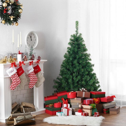 4.5 Feet PVC Pre-lit Artificial Hinged Christmas Tree LuxuryLifeWay Online Store