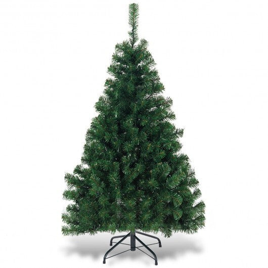 4.5 Feet PVC Pre-lit Artificial Hinged Christmas Tree LuxuryLifeWay Online Store