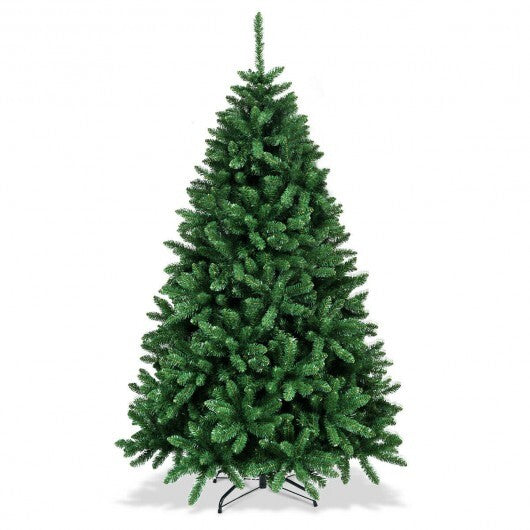 6 Feet Hinged Artificial Christmas Tree with Solid Metal Stand LuxuryLifeWay Online Store