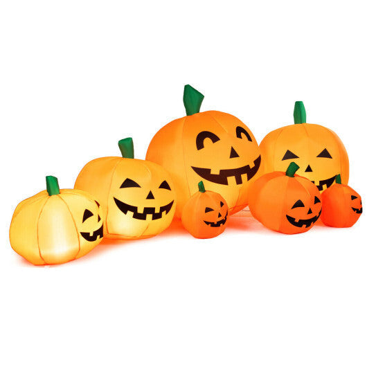 7.5 Feet Halloween Inflatable 7 Pumpkins Patch with LED Lights LuxuryLifeWay Online Store