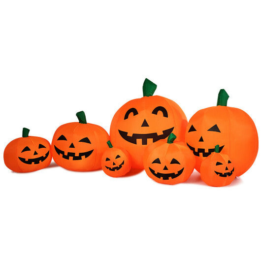 7.5 Feet Halloween Inflatable 7 Pumpkins Patch with LED Lights LuxuryLifeWay Online Store