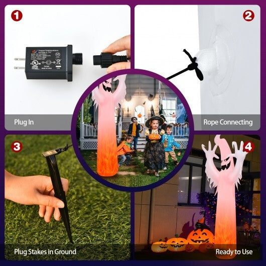 12 Feet Halloween Inflatable Decoration with Built-in LED Lights LuxuryLifeWay Online Store