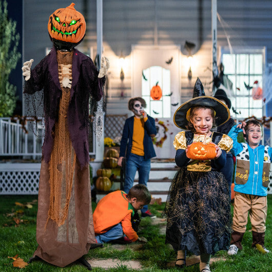 5.6 Feet Halloween Animated Standing Pumpkin Scarecrow LuxuryLifeWay Online Store