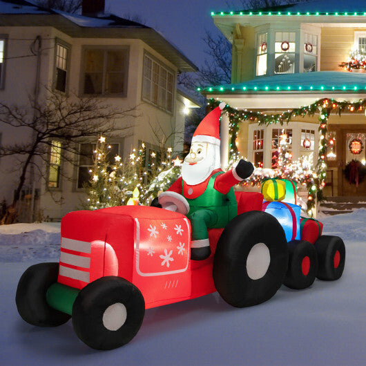9 Feet Long Christmas Inflatables Santa Claus Decoration with Gifts LuxuryLifeWay Online Store