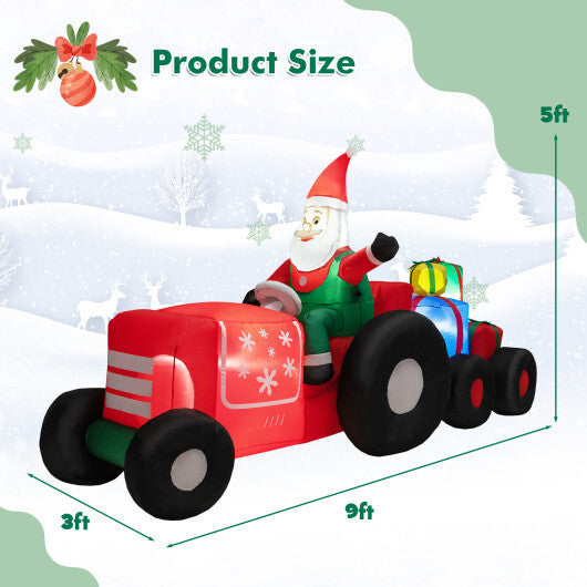 9 Feet Long Christmas Inflatables Santa Claus Decoration with Gifts LuxuryLifeWay Online Store