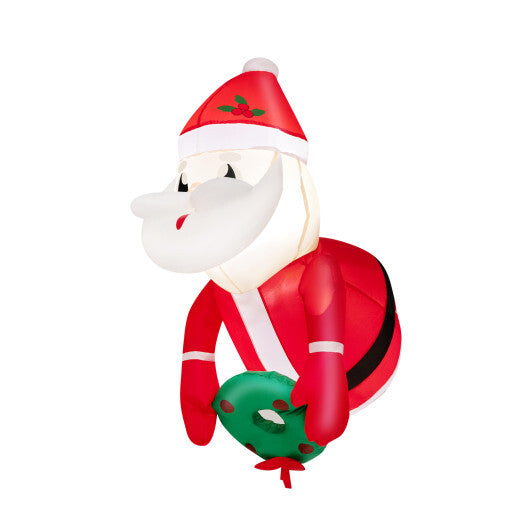 3.3 Feet Lighted Inflatable Santa Claus Broke Out from Window LuxuryLifeWay Online Store
