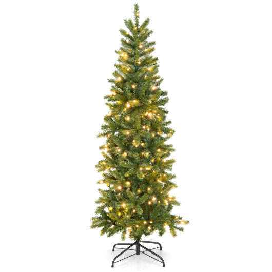 Pencil Christmas Tree with 180 Warm White and Multi-color LED Lights LuxuryLifeWay Online Store