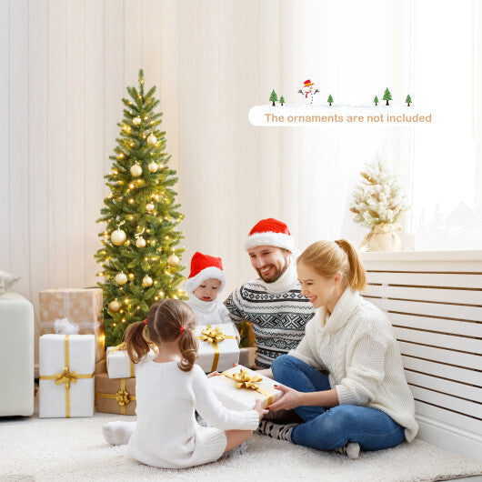 Pencil Christmas Tree with 180 Warm White and Multi-color LED Lights LuxuryLifeWay Online Store