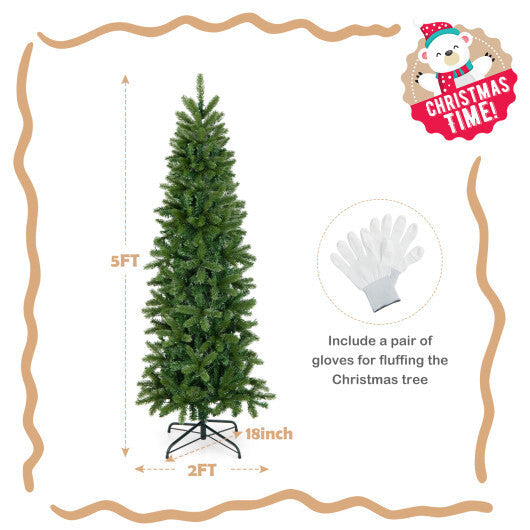 Pencil Christmas Tree with 180 Warm White and Multi-color LED Lights LuxuryLifeWay Online Store