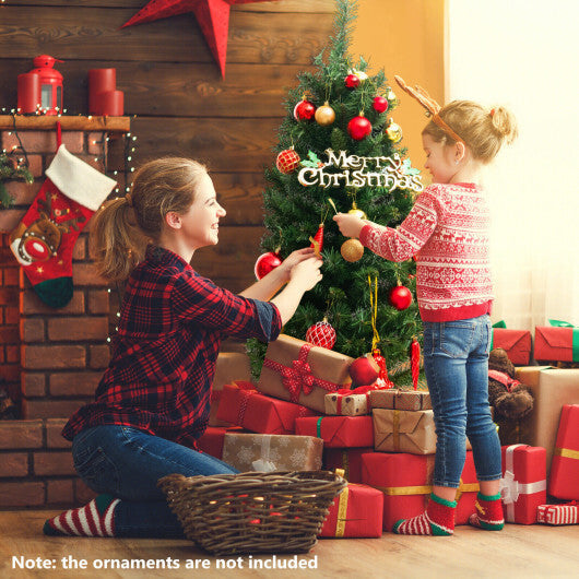 4 Feet Pre-Lit Potted Christmas Tree LuxuryLifeWay Online Store
