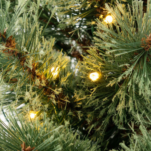 4 Feet Pre-Lit Potted Christmas Tree Pine Needles LuxuryLifeWay Online Store