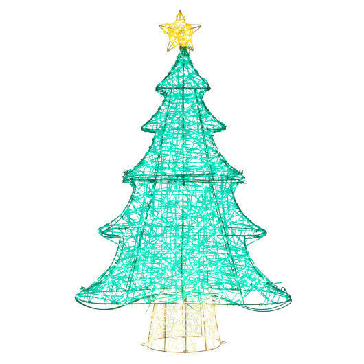 4 Feet Lighted Artificial Christmas Tree with 520 LED Lights and Top Star LuxuryLifeWay Online Store