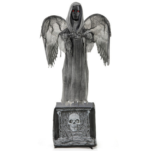 5.5ft Halloween Animatronic Decoration with Light Up Eyes and Shaking Wings LuxuryLifeWay Online Store