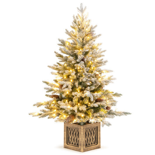 4 FT Pre-lit Artificial Entrance Christmas Tree 100 LED Lights LuxuryLifeWay Online Store