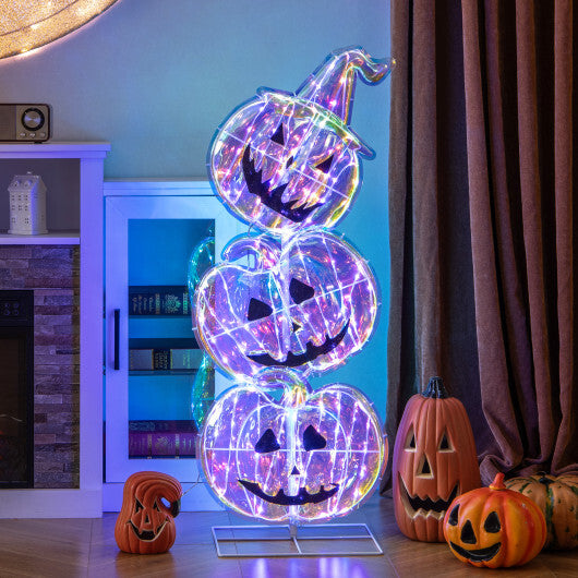Standing 150 LED Lighted Pumpkin Halloween Decoration with Base LuxuryLifeWay Online Store