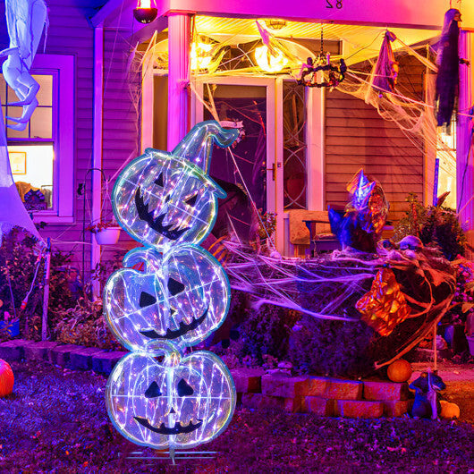 Standing 150 LED Lighted Pumpkin Halloween Decoration with Base LuxuryLifeWay Online Store