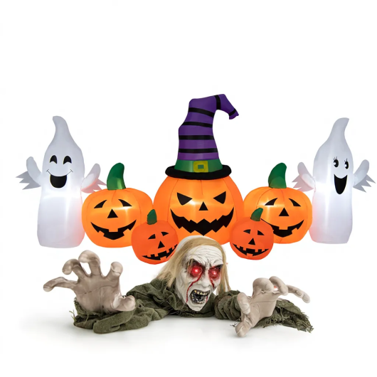 Halloween Groundbreaker Climbing Zombie+Inflatable Pumpkins LuxuryLifeWay Online Store