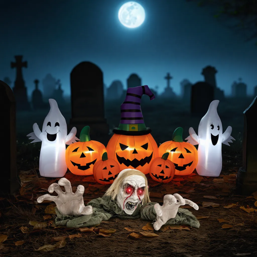 Halloween Groundbreaker Climbing Zombie+Inflatable Pumpkins LuxuryLifeWay Online Store
