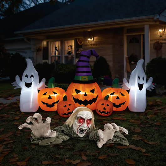 Halloween Groundbreaker Climbing Zombie+Inflatable Pumpkins LuxuryLifeWay Online Store