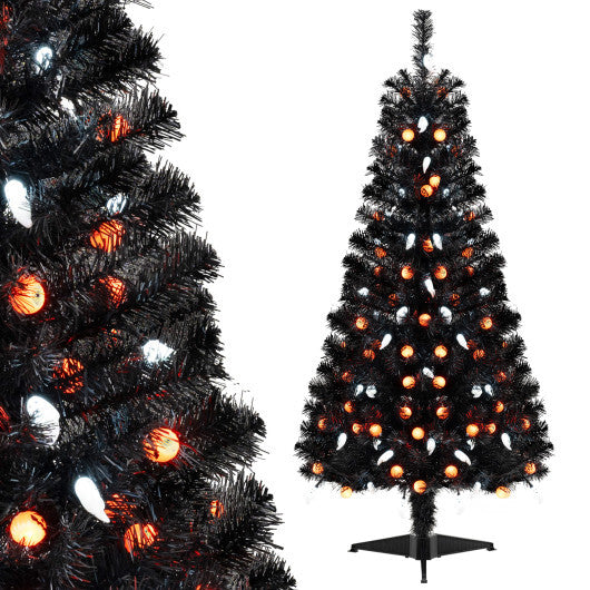 4.5 Feet Artificial Halloween Tree with 6 Lighting Modes and 5 Musics