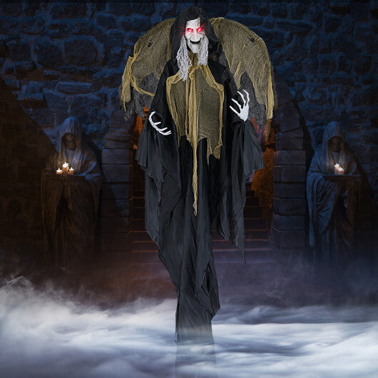 8.2 ft Halloween Standing Witch with Lighted Eyes and Automatic Wing Movement LuxuryLifeWay Online Store
