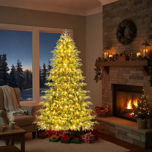 Artificial Christmas Tree with LED Lights and PVC Mixed Branch Tips-7 LuxuryLifeWay Online Store