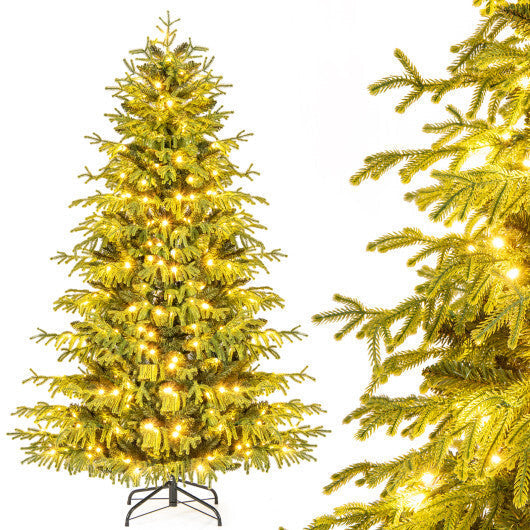 Artificial Christmas Tree with LED Lights and PVC Mixed Branch Tips-7 LuxuryLifeWay Online Store