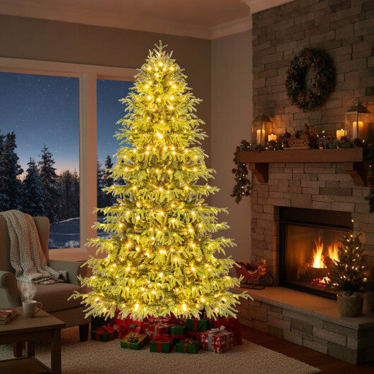 Artificial Christmas Tree with LED Lights and PVC Mixed Branch Tips-7 LuxuryLifeWay Online Store