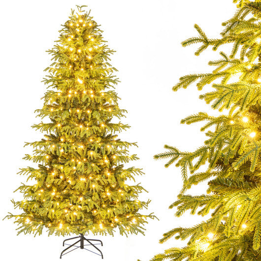 Artificial Christmas Tree with LED Lights and PVC Mixed Branch Tips-7 LuxuryLifeWay Online Store