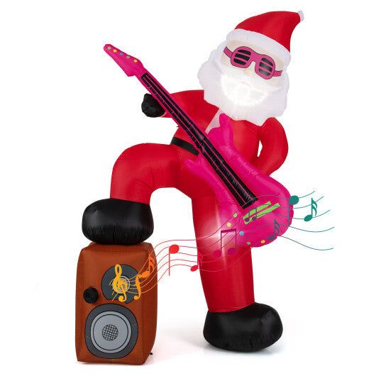 8.4 ft Inflatable Santa Claus with Sound-synced Light Effect and LED Lights LuxuryLifeWay Online Store