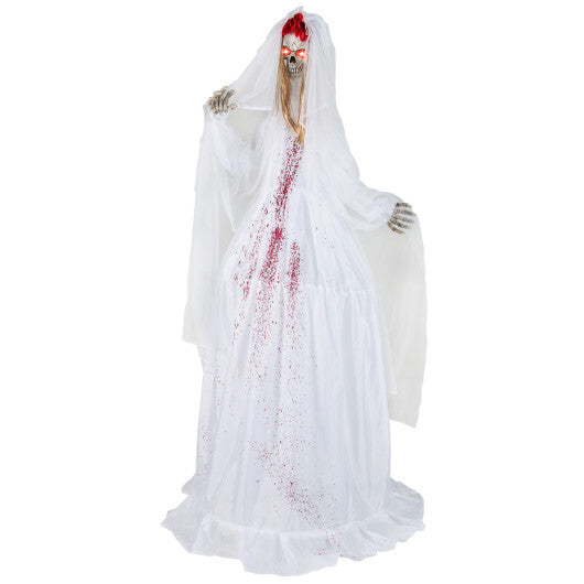 Halloween Animatronic Standing Bride 7.2 FT Haunted House Decoration LuxuryLifeWay Online Store