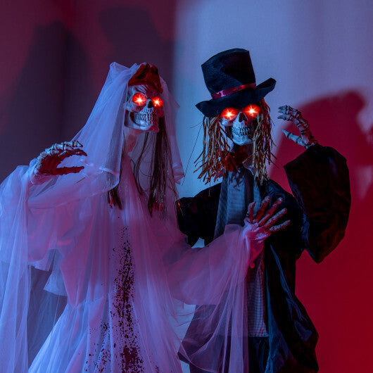 Halloween Animatronic Standing Bride 7.2 FT Haunted House Decoration LuxuryLifeWay Online Store