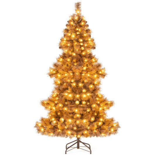 6 Feet Artificial Christmas Tree with 493 Branch Tips for Home Office Carnival