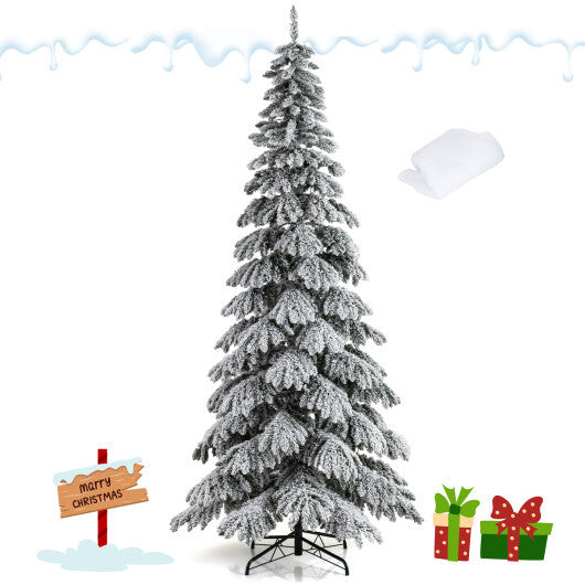 9 Feet Pre-Lit Artificial Xmas Tree Hinged Xmas Tree with Quick Power Connectors LuxuryLifeWay Online Store