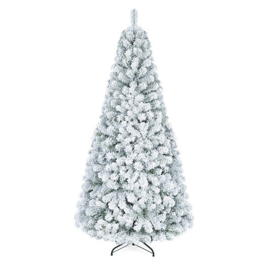 Artificial Snow-Flocked Christmas Tree with Branch Tips-6 ft LuxuryLifeWay Online Store