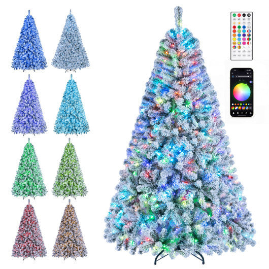7.5/6 FT Smart Pencil Christmas Tree with APP Remote & RGB Lights and Music Sync-6FT LuxuryLifeWay Online Store