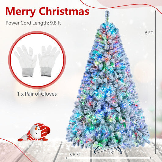 7.5/6 FT Smart Pencil Christmas Tree with APP Remote & RGB Lights and Music Sync-6FT LuxuryLifeWay Online Store